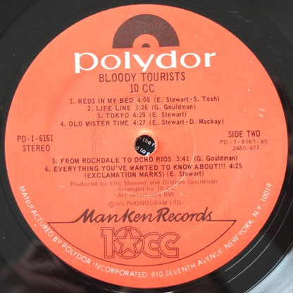 10cc : Bloody Tourists (LP, Album, Pre)