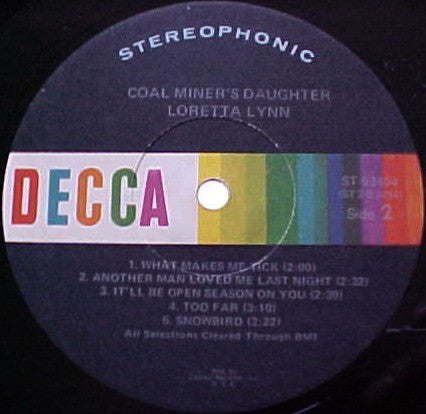 Loretta Lynn : Coal Miner's Daughter (LP, Album, Club, Cap)