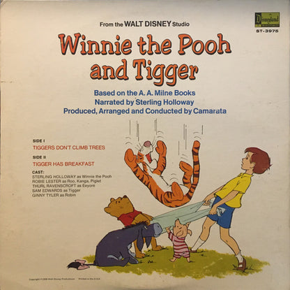 Sterling Holloway : Winnie The Pooh And Tigger (LP, Album)