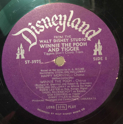 Sterling Holloway : Winnie The Pooh And Tigger (LP, Album)