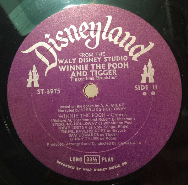 Sterling Holloway : Winnie The Pooh And Tigger (LP, Album)