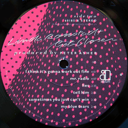 Linda Ronstadt : Get Closer (LP, Album, All)