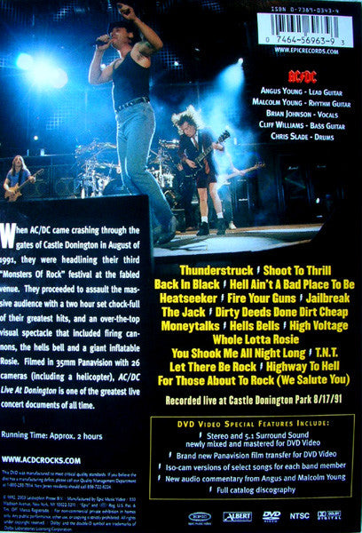 AC/DC : Live At Donington (DVD-V, Multichannel, NTSC)