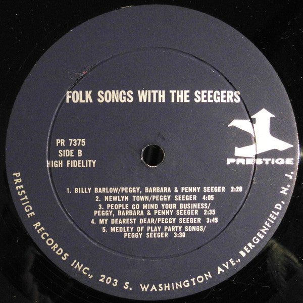 Pete Seeger / Peggy Seeger / Mike Seeger : Folk Songs With The Seegers (2xLP, Album, Comp)