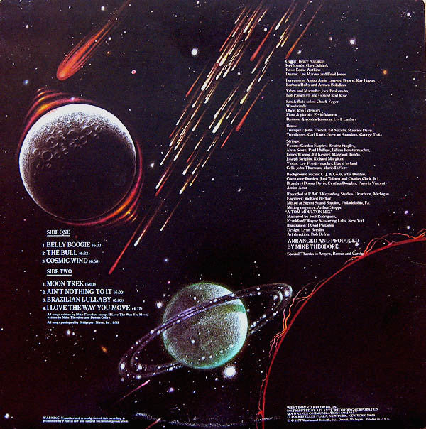 The Mike Theodore Orchestra : Cosmic Wind (LP, Album, PR )