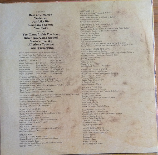 Poco (3) : Rose Of Cimarron  (LP, Album)