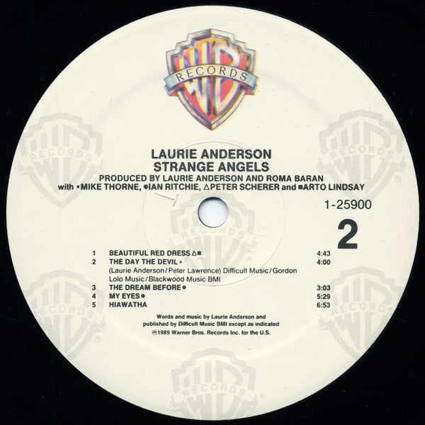 Laurie Anderson : Strange Angels (LP, Album)