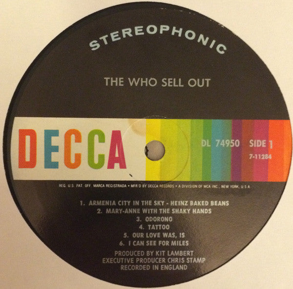 The Who : The Who Sell Out (LP, Album, Pin)