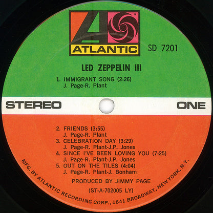 Led Zeppelin : Led Zeppelin III (LP, Album, Pit)