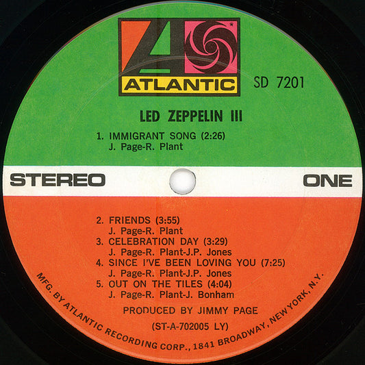 Led Zeppelin : Led Zeppelin III (LP, Album, Pit)