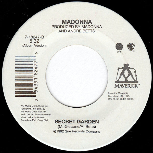Madonna : I'll Remember (Theme From With Honors) (7", Single)
