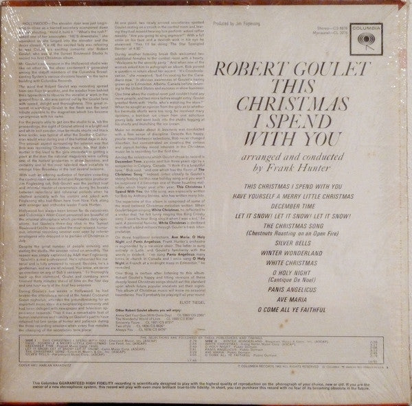 Robert Goulet : This Christmas I Spend With You (LP, Album, Mono, RE)