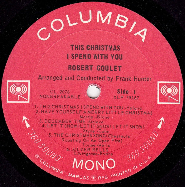 Robert Goulet : This Christmas I Spend With You (LP, Album, Mono, RE)