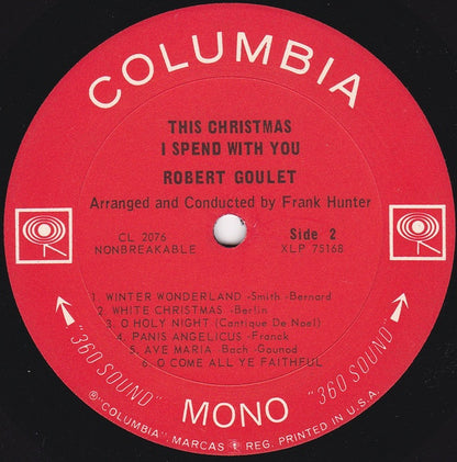 Robert Goulet : This Christmas I Spend With You (LP, Album, Mono, RE)