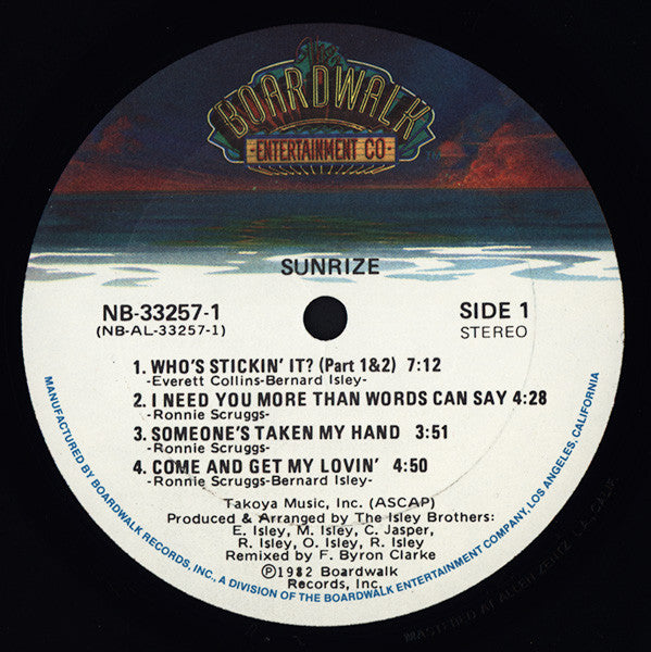 Sunrize (2) : Sunrize (LP, Album, Gol)