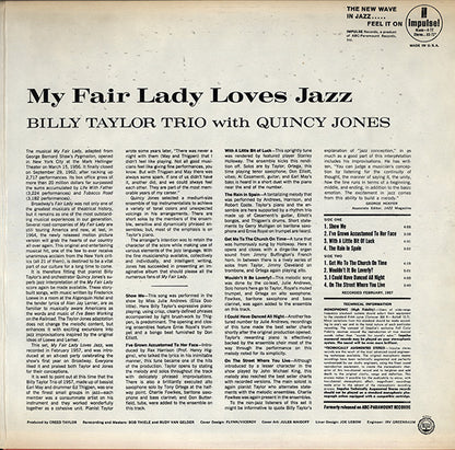 Billy Taylor Trio With Quincy Jones : My Fair Lady Loves Jazz (LP, Album, RE)