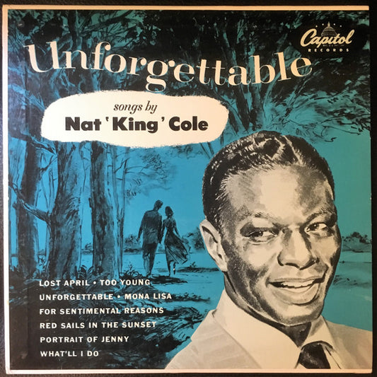 Nat "King" Cole* : Unforgettable (10", Mono, Scr)
