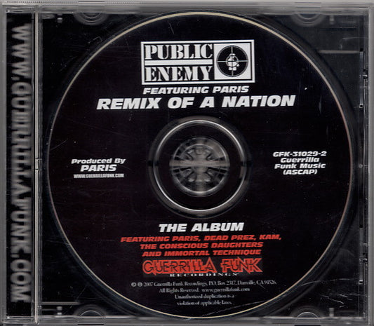 Public Enemy Featuring Paris (2) : Remix Of A Nation (CD, Album)
