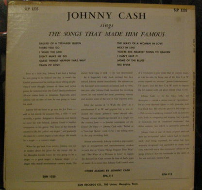 Johnny Cash : Sings The Songs That Made Him Famous (LP, Album)