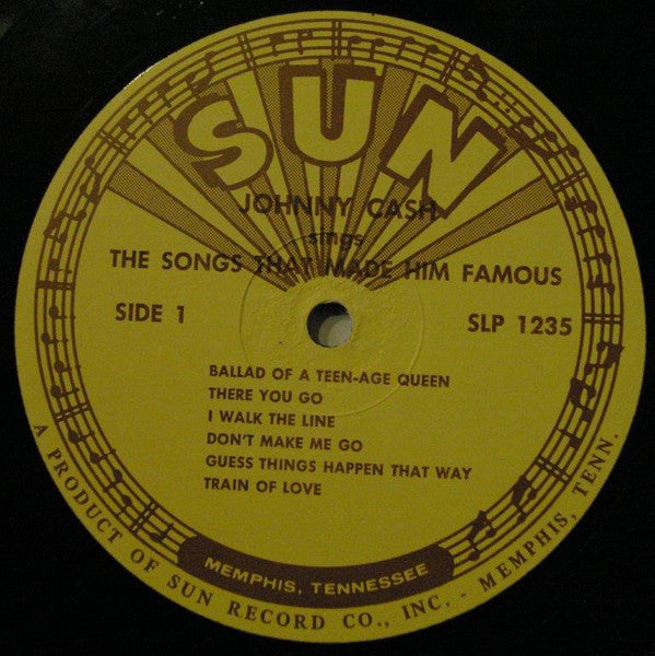 Johnny Cash : Sings The Songs That Made Him Famous (LP, Album)