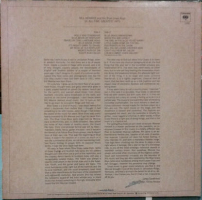 Bill Monroe And His Blue Grass Boys* : 16 All-Time Greatest Hits (LP, Comp, RE)