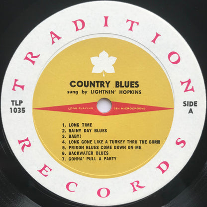 Lightnin' Hopkins : Country Blues (LP, Album, Mono)