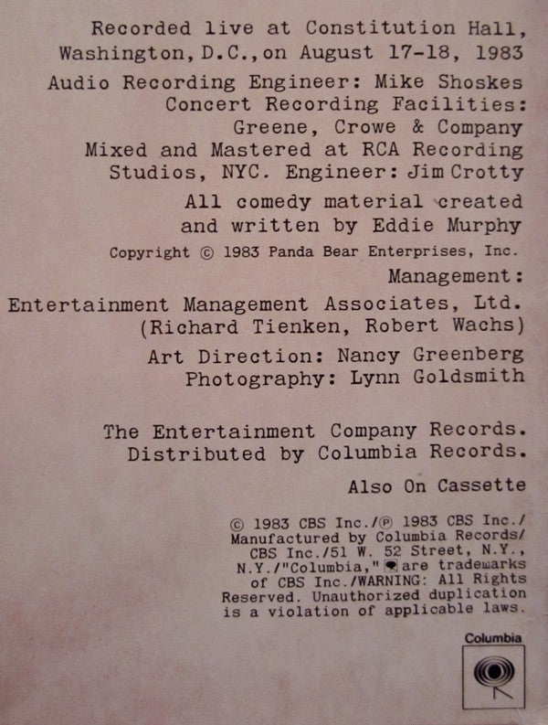 Eddie Murphy : Comedian (LP, Album, Pit)