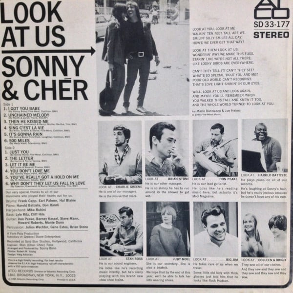 Sonny & Chér* : Look At Us (LP, Album)