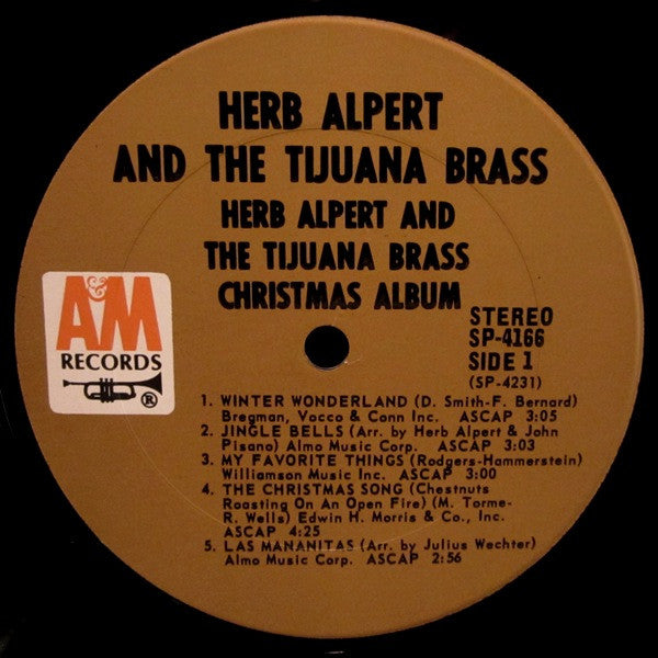 Herb Alpert & The Tijuana Brass : Christmas Album (LP, Album, Pit)