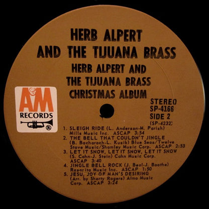 Herb Alpert & The Tijuana Brass : Christmas Album (LP, Album, Pit)