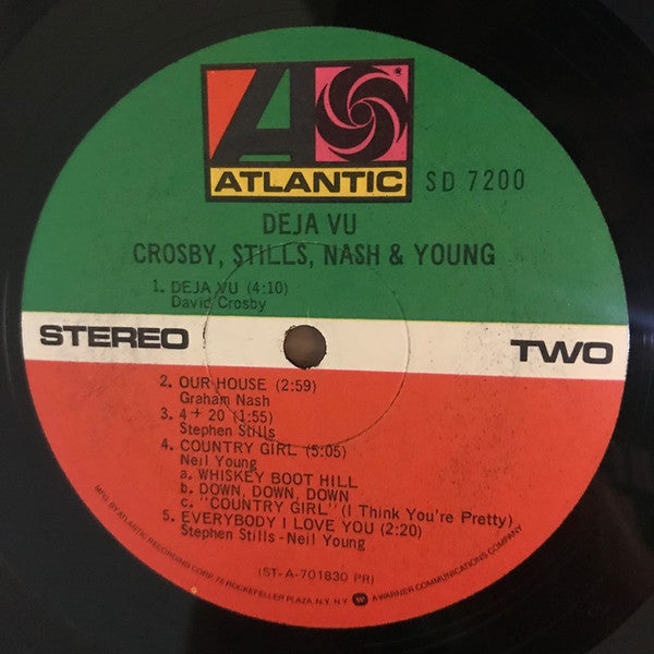 Crosby, Stills, Nash & Young : Déjà Vu (LP, Album, RE, Pre)