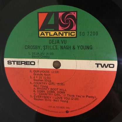 Crosby, Stills, Nash & Young : Déjà Vu (LP, Album, RE, Pre)