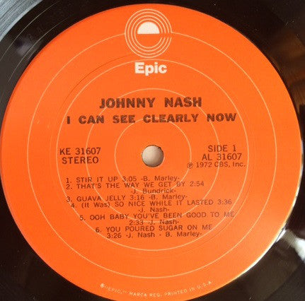 Johnny Nash : I Can See Clearly Now (LP, Album, RE)