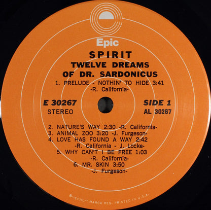 Spirit (8) : Twelve Dreams Of Dr. Sardonicus (LP, Album, RE, Pit)