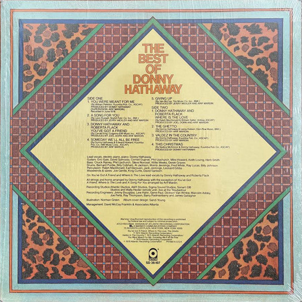 Donny Hathaway : The Best Of Donny Hathaway (LP, Comp, PR )