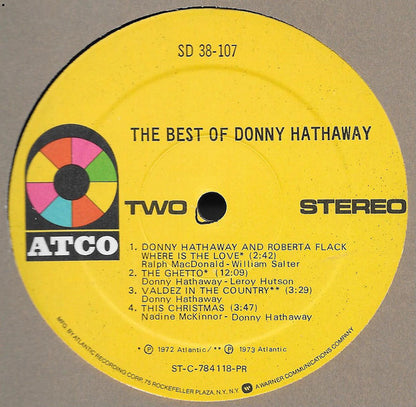 Donny Hathaway : The Best Of Donny Hathaway (LP, Comp, PR )