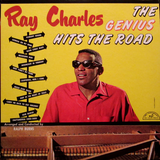 Ray Charles : The Genius Hits The Road (LP, Album, Mono)