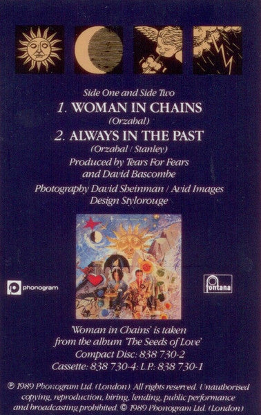 Tears For Fears : Woman In Chains (Cass, Single)