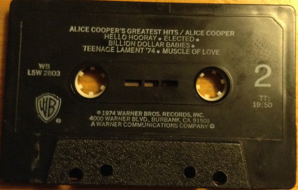 Alice Cooper : Alice Cooper's Greatest Hits (Cass, Comp)