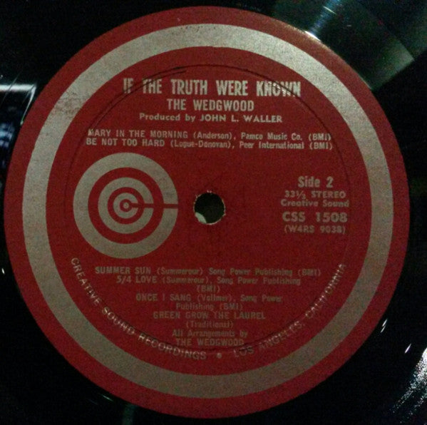 The Wedgwood* : If The Truth Were Known (LP, Album)