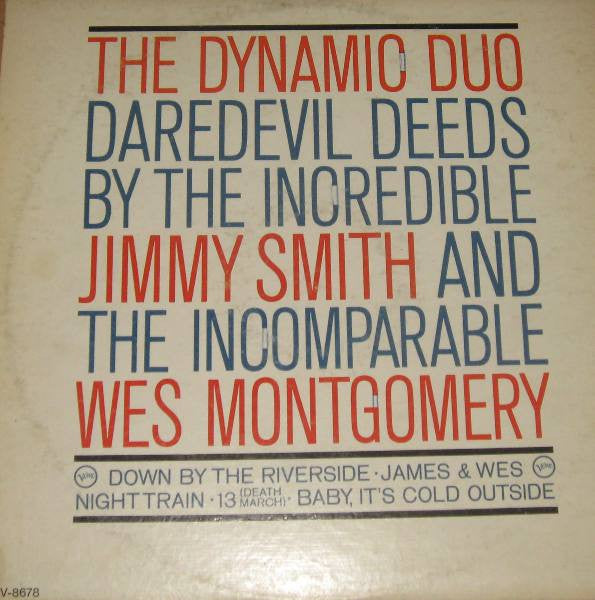 Jimmy Smith & Wes Montgomery : Jimmy & Wes - The Dynamic Duo (LP, Album, Mono)