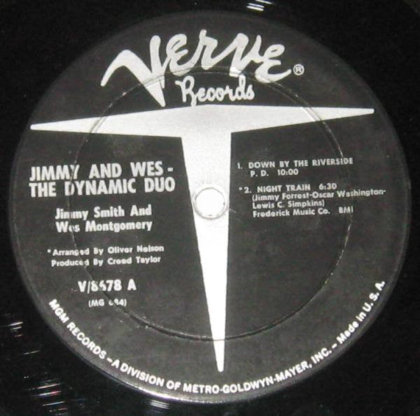Jimmy Smith & Wes Montgomery : Jimmy & Wes - The Dynamic Duo (LP, Album, Mono)