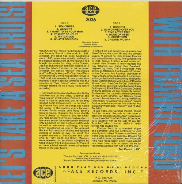 Frankie Ford : Let's Take A Sea Cruise (LP, Album)