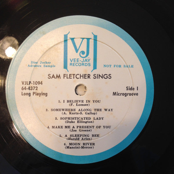 Sam Fletcher : Sings I Believe In You (LP, Album, Mono, Promo)