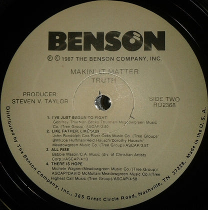 Truth (31) : Makin' It Matter (LP, Album)
