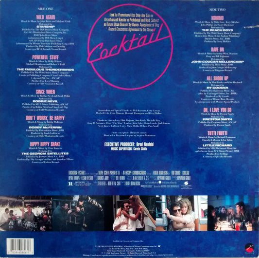 Various : Cocktail - Original Motion Picture Soundtrack (LP, Comp, Promo)