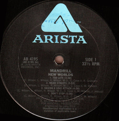 Mandrill : New Worlds (LP, Album, Ter)