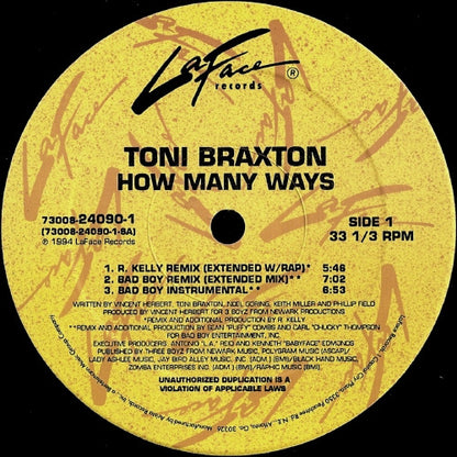 Toni Braxton : How Many Ways / I Belong To You (12")