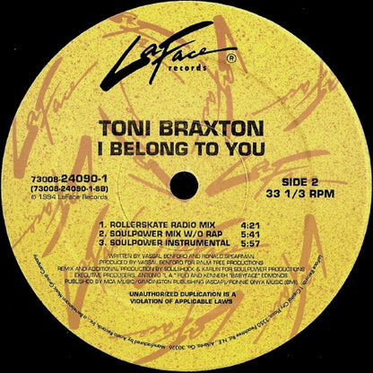 Toni Braxton : How Many Ways / I Belong To You (12")