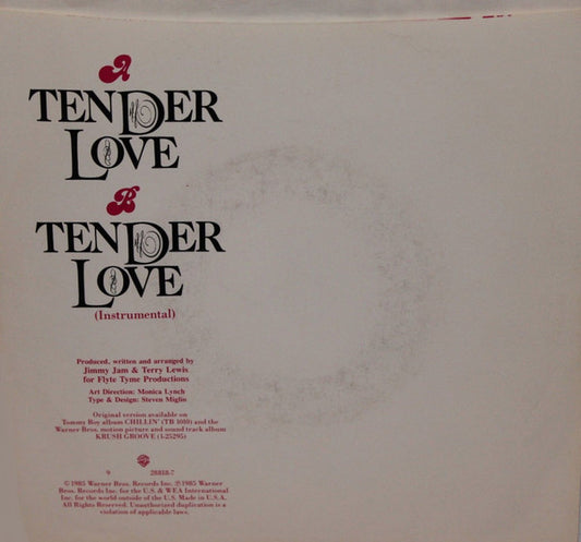 Force M.D.'s* : Tender Love (7", Single, Spe)